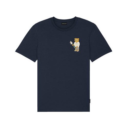 SS25 Embroidered Chestprint T-Shirt Filou CXIV. - Navy Blue