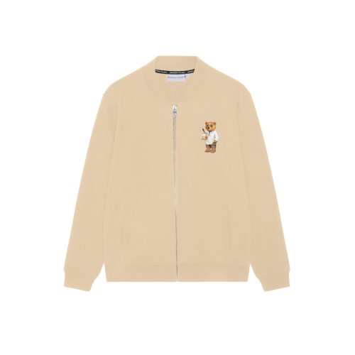 SS24 Sweat Jacket, Filou LXXIX. - Sand Brown