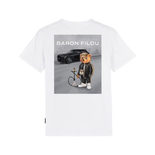 FW24 Organic T-Shirt Poster Backprint, Filou LXXXIV. - White