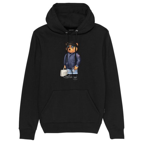 FW24 Organic Hoodie Filou LXXXIX. -  Black