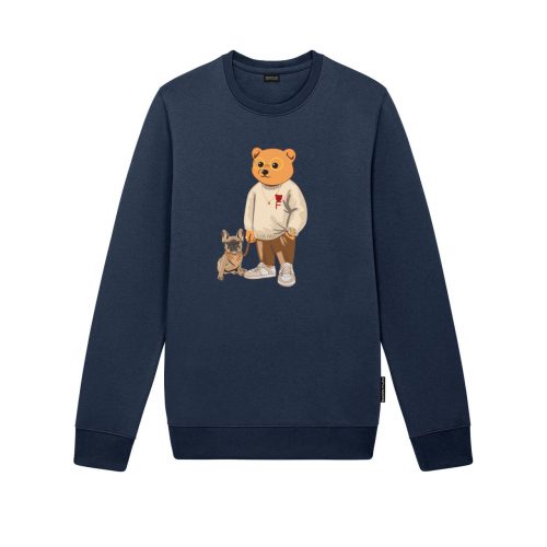 FW24 Organic Embroidered Pullover Filou LXXXVIII.- Imperial Blue