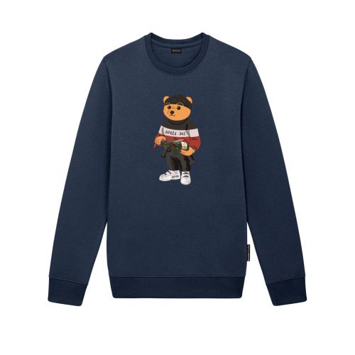 FW24 Organic Embroidered Pullover Filou CV. - Imperial Blue