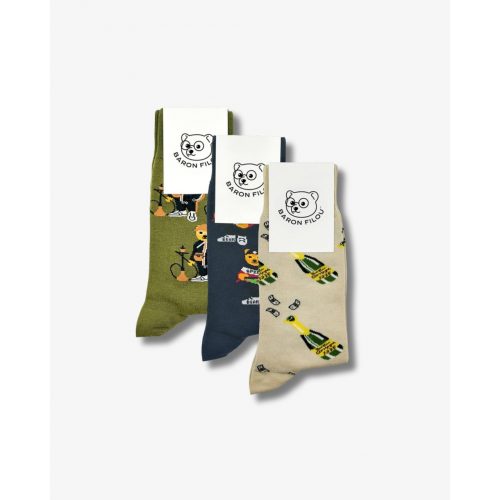 FW24 3-Pack Knit Socks - Colors