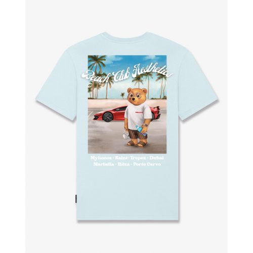 SS25 Poster Backprint T-Shirt, Filou CXXI. - Sky Blue