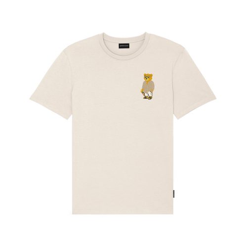 SS25 Embroidered Chestprint T-Shirt Filou CXVIII. - Pearl White