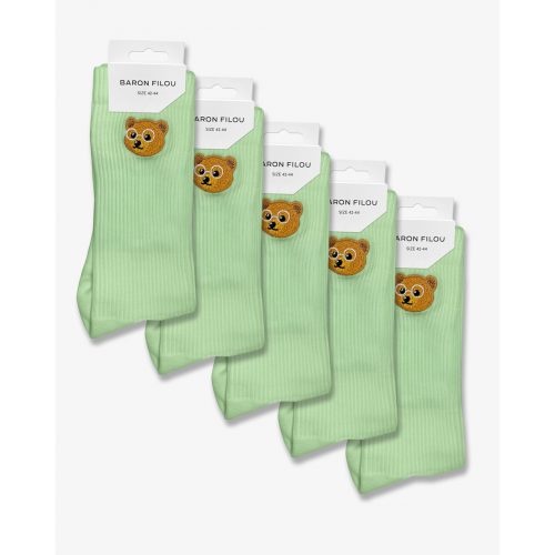 SS25 Collection SS25 5-Pack Baron Filou Socks - Palm Green