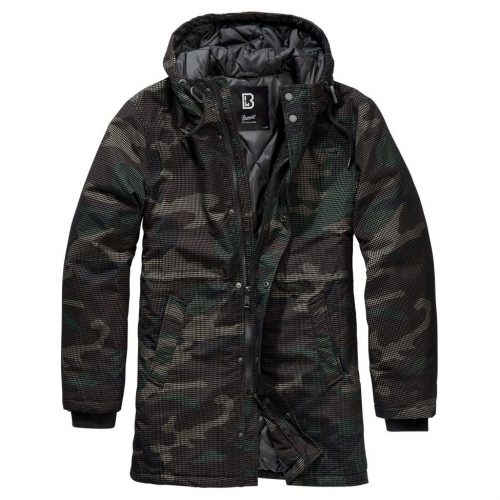 Brandit Grid Camo Parka - woodland