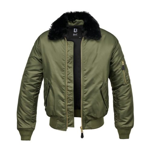 Brandit MA2 Fur Collar Jacket  - olive