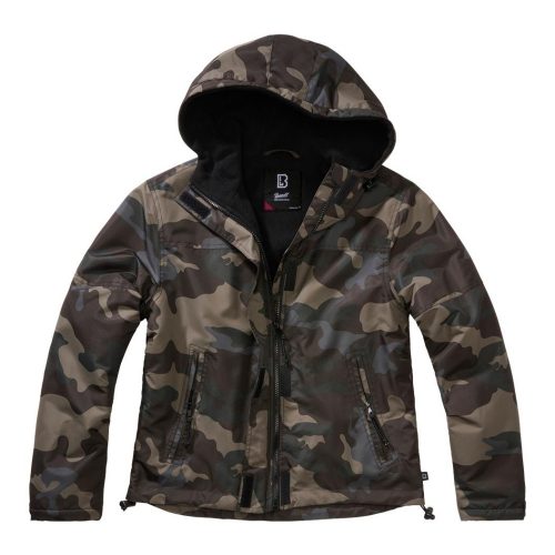 Brandit Women Frontzip Windbreaker - darkcamo