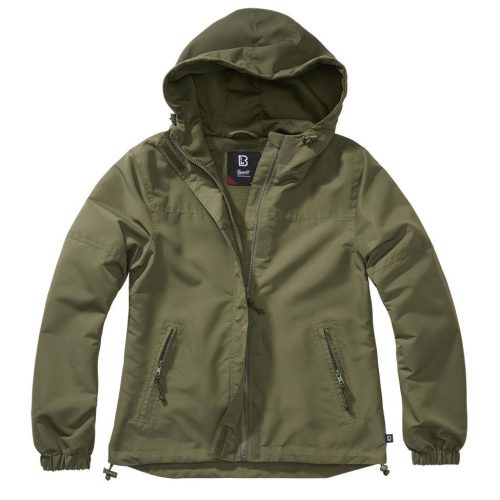 Brandit Women Summer Frontzip Windbreaker - olive