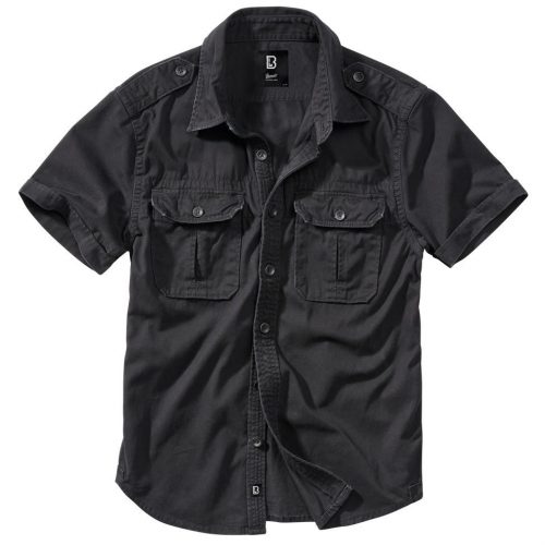 Brandit Vintage Shirt Short Sleeve - black