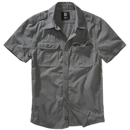 Brandit Vintage Shirt Short Sleeve - charcoal grey