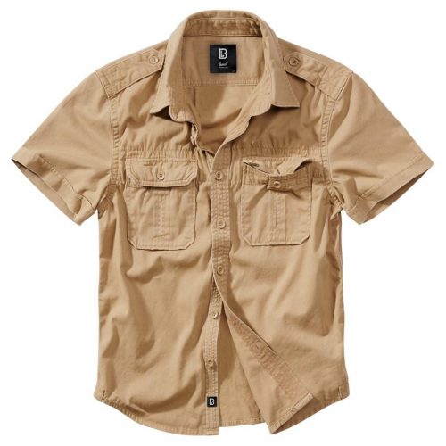 Brandit Vintage Shirt Short Sleeve - camel