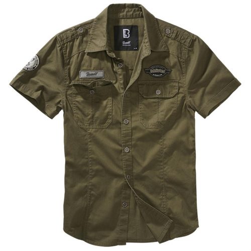 Brandit Luis Vintage Shirt Short Sleev - olive