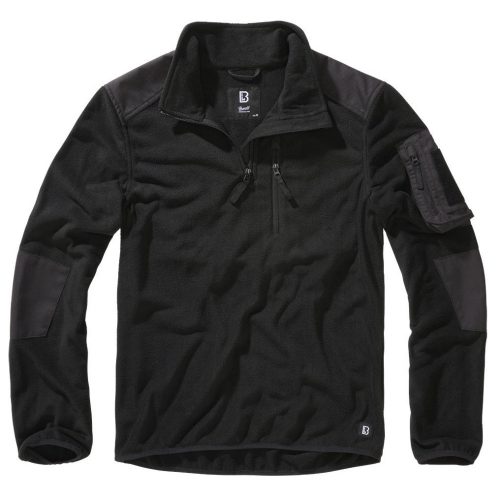 Brandit Fleece Troyer Ripstop - black