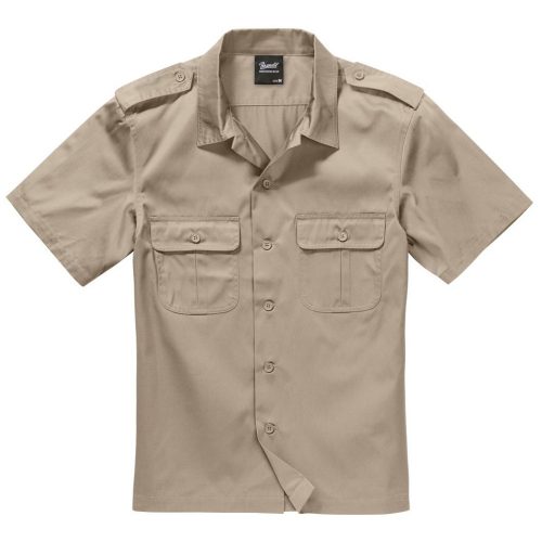 Brandit US Shirt Short Sleeve - beige