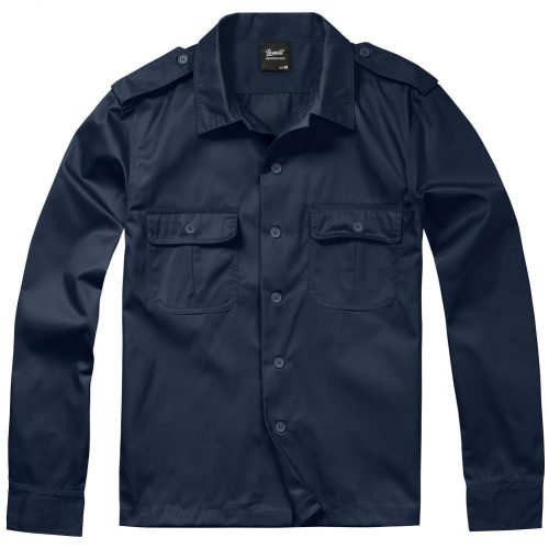 Brandit US Shirt Long Sleeve - navy