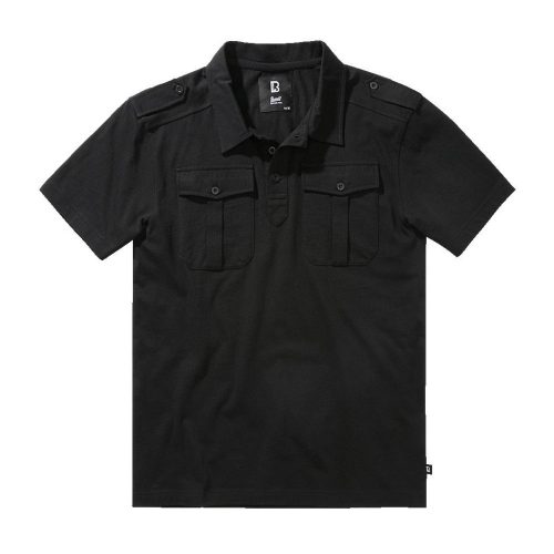 Brandit Jon Poloshirt Short Sleeve - black