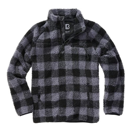 Brandit Teddyfleece Troyer - black/grey