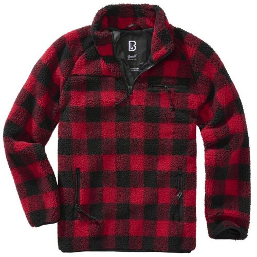 Brandit Teddyfleece Troyer - red/black 