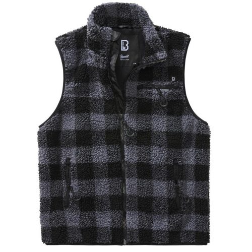 Brandit Teddyfleece Vest - black/grey