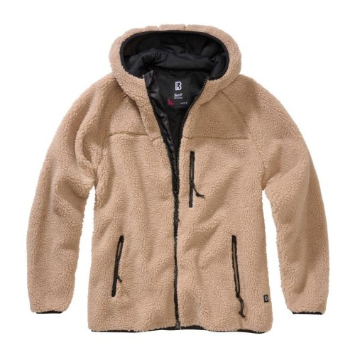 Brandit Women Teddyfleece Jacket Hoode - camel