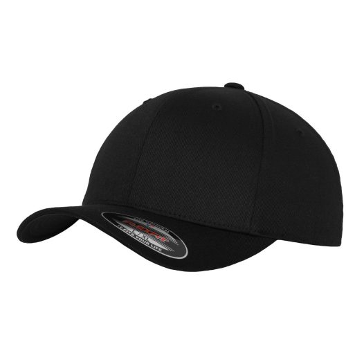 Brandit Flexfit Wooly Combed Cap - black/black