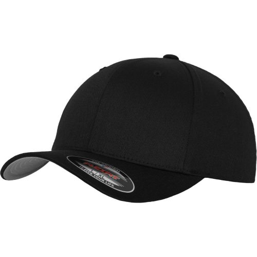 Brandit Flexfit Wooly Combed Cap - black/grey