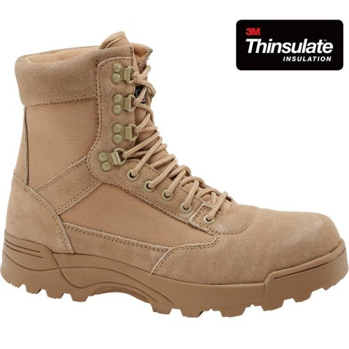 Brandit 9 Eyelet Tactical Boots - camel