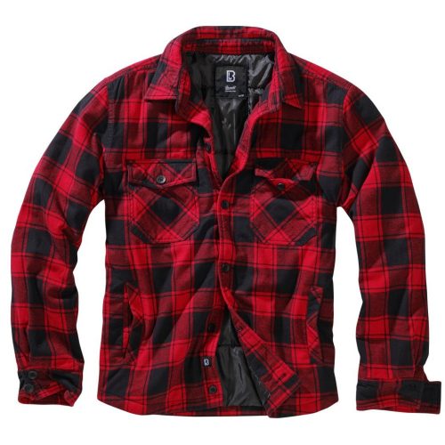 Brandit Lumber Jacket - red/black 