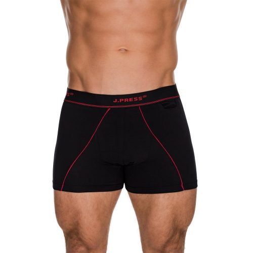  J.Press Boxeralsó óvszertartó zsebbel - Black/Red