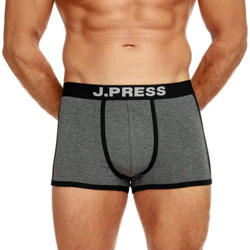  J.Press Férfi Boxeralsó Cool Design - Black/Grey