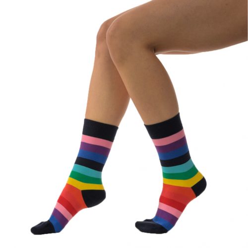 J. Press FUNNY Socks - női mintás pamut zokni - Striped