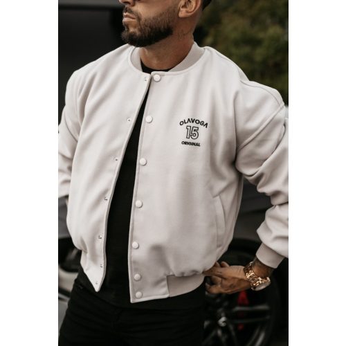 OlaVoga Baseball Men bomber - White