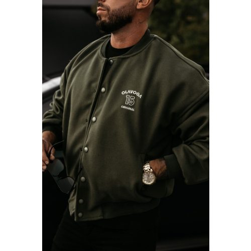 OlaVoga Baseball Men bomber - Olive